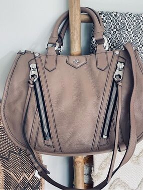 orYANY Cassandra Pebble Satchel Bag Taupe